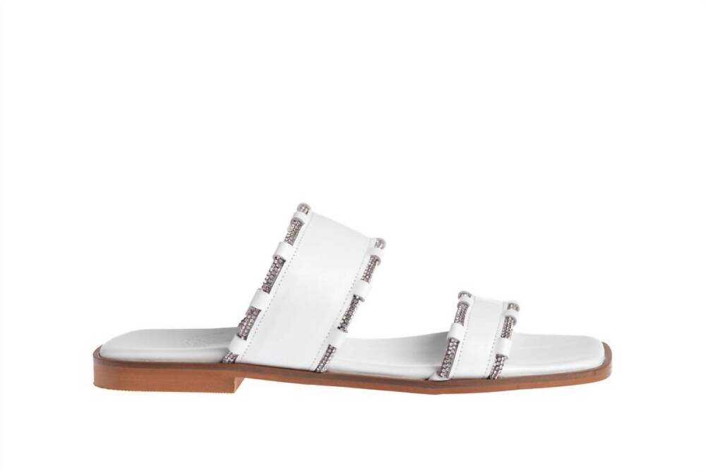 NEW MARIETTA CHROUSALA women's archontia flat sandals in white